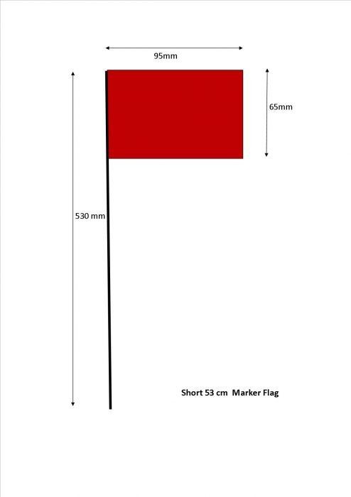 Survey Pin Flag 53cm - Bundle x100